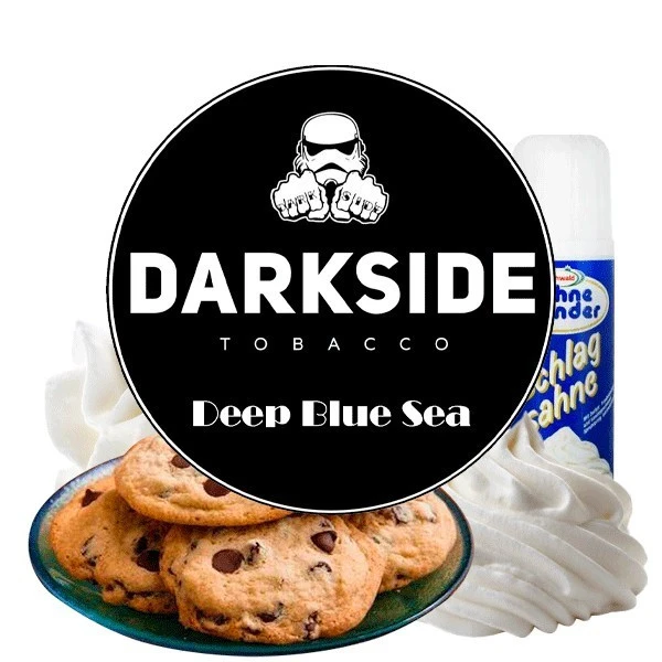 DarkSide Hookah Tobacco - Deep Blue Sea (Cream & Cookie) 200 gr